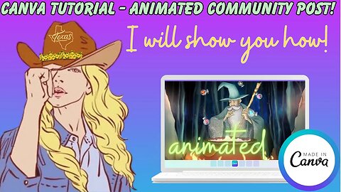 Canva Tutorial - Animated YouTube Community Post