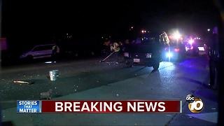 Driver hits several cars, takes off
