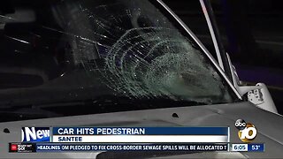 Man hospitalized after being hit by SUV on Santee street