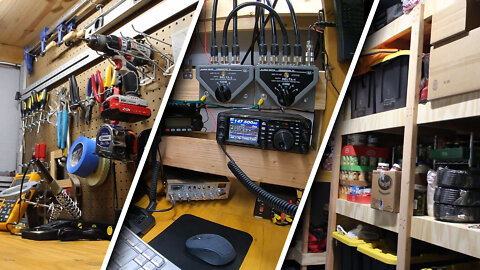 ULTIMATE Storage Shelf, Workbench, Radio Station TIMELAPS Build
