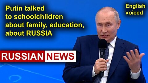 On Knowledge Day, Putin met with Russian schoolchildren | Russia
