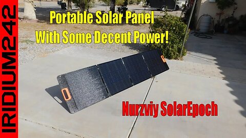 Big Power: Nurzviy SolarEpoch 200 Watt Portable Folding Solar Panel