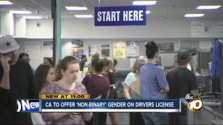 California to offer nonbinary gender on licenses in2019