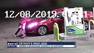 Armed carjacking suspect in custody