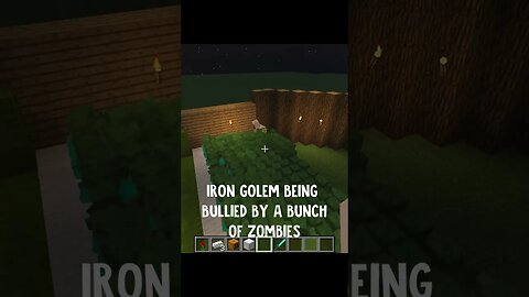 1000 zombies VS 1 iron golem in Minecraft