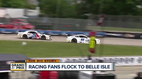 Racing fans flock to Belle Isle for free prix day