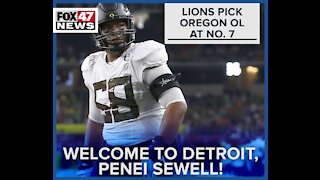 Lions draft Oregon offensive tackle Penei Sewell with No. 7 pick