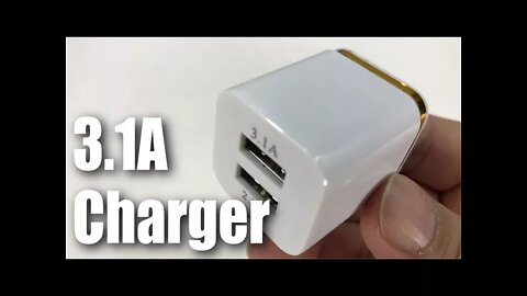3.1A Dual USB Wall Charger Charging Block Review
