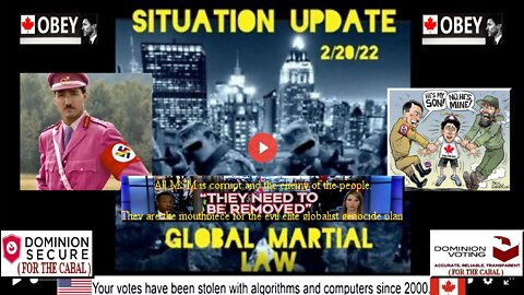 Situation Update: Global Martial Law! Tyrant Trudeau's Militarized Troops Attacking Protestors!