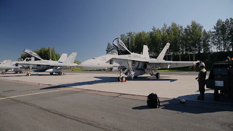 Marines in Finland prepare for aerial operations