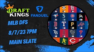 Dreams Top Picks MLB DFS Today Main Slate 8/7/23 Daily Fantasy Sports Strategy DraftKings FanDuel