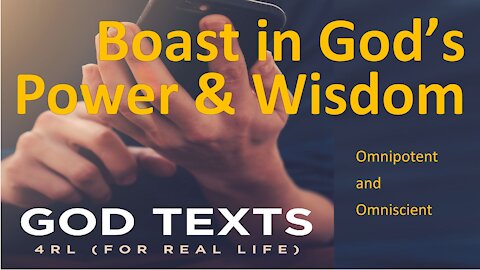 Boast in God's Power and Wisdom