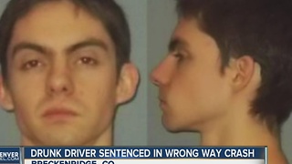 Drunk driver sentenced in wrong way crash