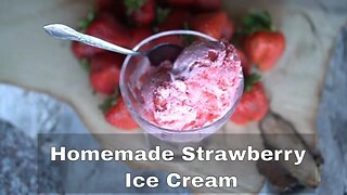 Homemade Strawberry Ice Cream