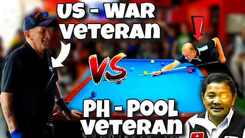 TWO VETERAN COLLIDE ON A FRIENDLY MATCH EFREN REYES vs BOB THOMSON THE WAR VETERAN FROM VIRGINIA