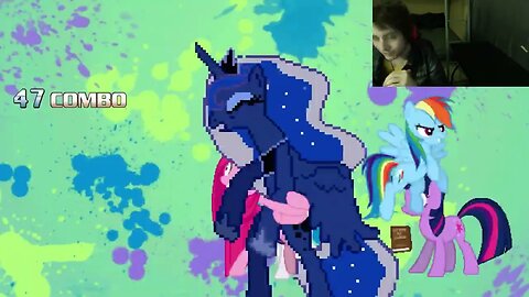 My Little Pony Characters (Twilight Sparkle, Rainbow Dash, And Rarity) VS Princess Luna In A Battle