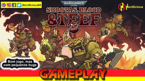 🎮 GAMEPLAY! WARHAMMER 40,000 SHOOTAS, BLOOD & TEEF é um bullet hell frenético, mas com alguns bugs!