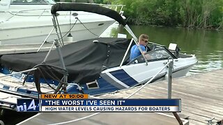 High water levels create hazards for Milwaukee boaters