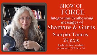 Taurus Scorpio 24. Show of Force. Synthesizing messages of Gurus. Symbol. Psychology. Gem. Sabian