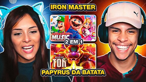 2 EM 1: IRON MASTER + PAPYRUS - Super Mário Bros & Bowser | [React em Casal] 🔥