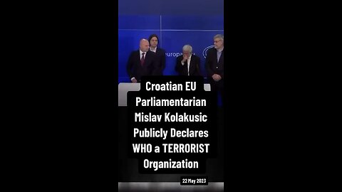 Croatian EU parliamentarian Mislav Kolakusic publicly declares the (W.H.O) a TERRORIST GROUP.