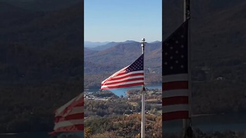 USA FLAG On Bell Mountain!