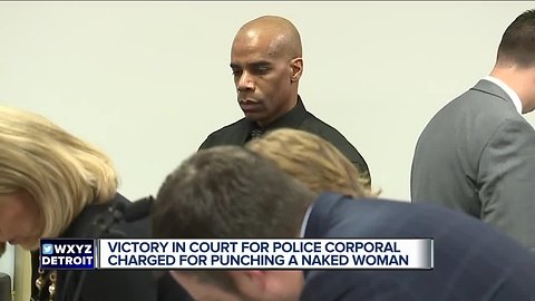 Victory in court for police corporal charged with punching naked woman