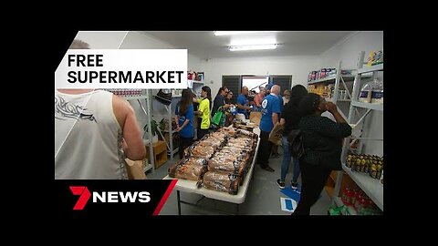 Charity opens free supermarket at Logan to help feed Queensland families _ 7 News Australia