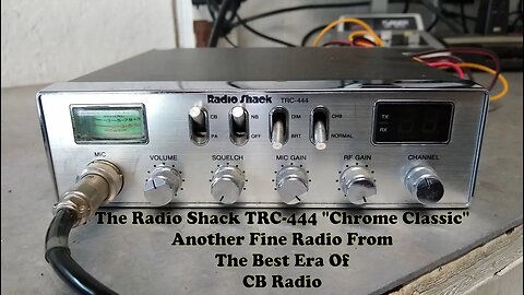 Radio Shack TRC 444 40 Channel CB Radio. A Classic Chrome CB From The Radio Shack Era of CB's