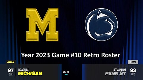 CFB 2024 Michigan Wolverines Vs Penn State Nittany Lions Year 2023 Alumni