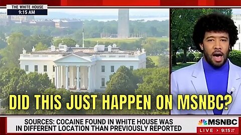 WOW! Even MSNBC admits “hard to believe” White House Cameras didn’t catch who left Cocaine behind”