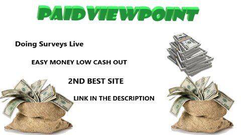 PaidViewPoint How To Complete A Live Survey Easiest Cash Ever!!!!