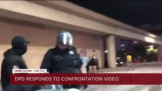 Detroit police respond to viral video of confrontation between officers and protesters