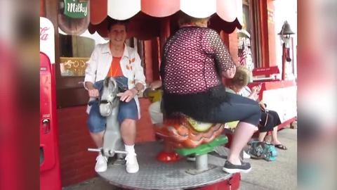 You Are Never Too Old To Have Fun On A Merry Go Round