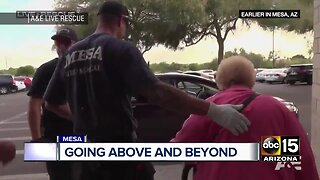 Mesa firefighters help woman in need