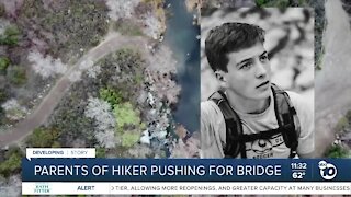 Parents of hiker pushing for Mission Trails bridge