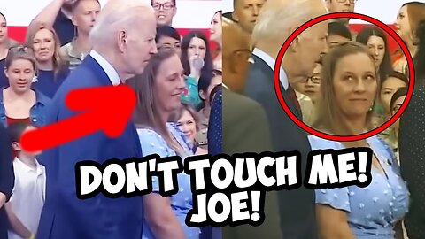 JOE BIDEN IS FLIRTING WITH A WOMAN ON STAGE! I'M ASHAMED TO WATCH THIS!