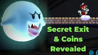 Frosted Glacier-Ghost House Swinging Ghost House + Secret Exit & Star Coins New Super Mario Bros U