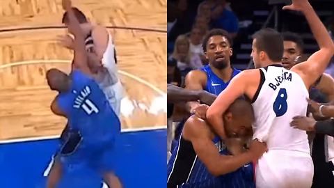 Arron Afflalo Tries to DECAPITATE Nemanja Bjelica, Gets Reversed into a Headlock Instead