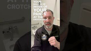 Your firearm while using a public bathroom