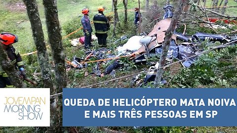 Queda de helicóptero mata noiva e mais três pessoas em São Paulo