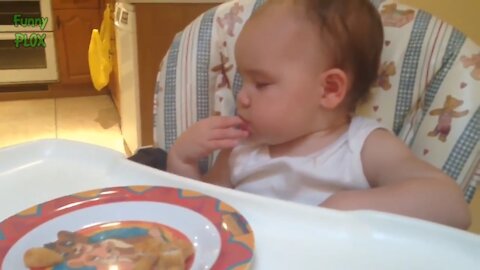 Baby fell asleep while eating MUST WATCH!