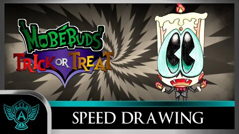 Speed Drawing: MobéBuds Trick or Treat - Waxlie | A.T. Andrei Thomas 2022