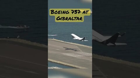 Boeing 737 Take Off from Gibraltar