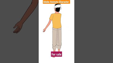 kishan #adobe #animate #Character for sell #ytshorts #2danimation