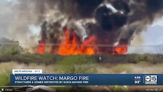 Margo Fire continues to burn near Dudleyville, still just 20 percent contained