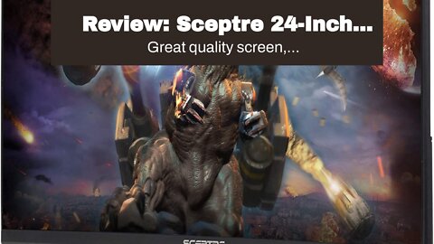 Review: Sceptre 24-Inch Curved 165Hz Gaming LED Monitor Edge-Less AMD FreeSync DisplayPort HDMI...