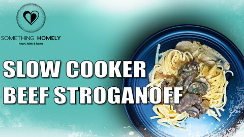 Beef Stroganoff [ slow cooker ]