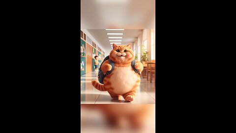 Big Ginger cat got bullied in school #cat #catvideos