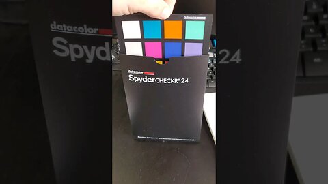 Got the #spyder checkr24 to try out in future videos with #colorgrading #graycard